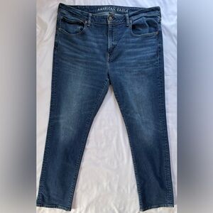 American Eagle 1977 Airflex+ Slim Straight Men’s 38x32 medium wash stretch denim